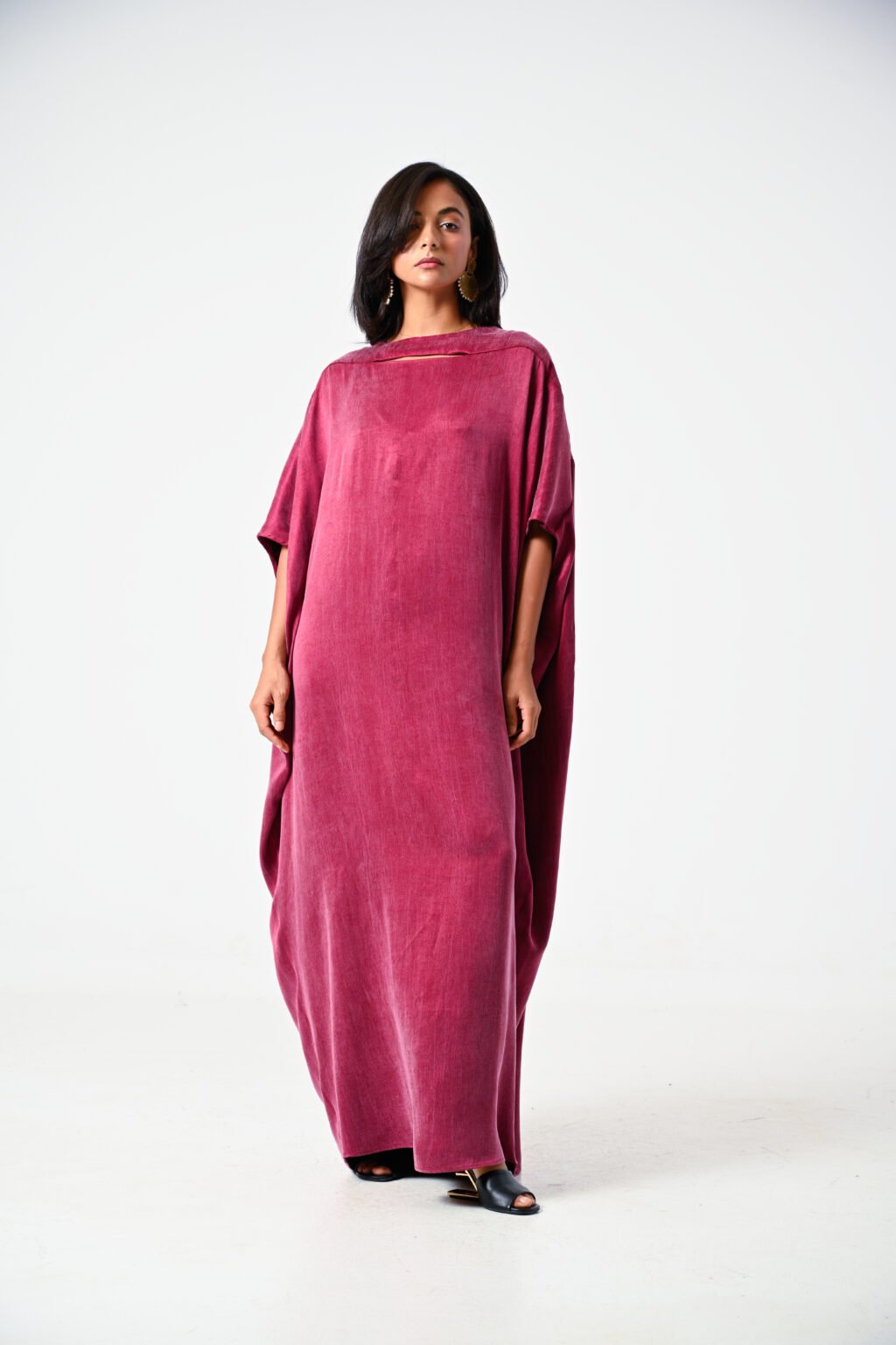 Organic halter neck kaftan